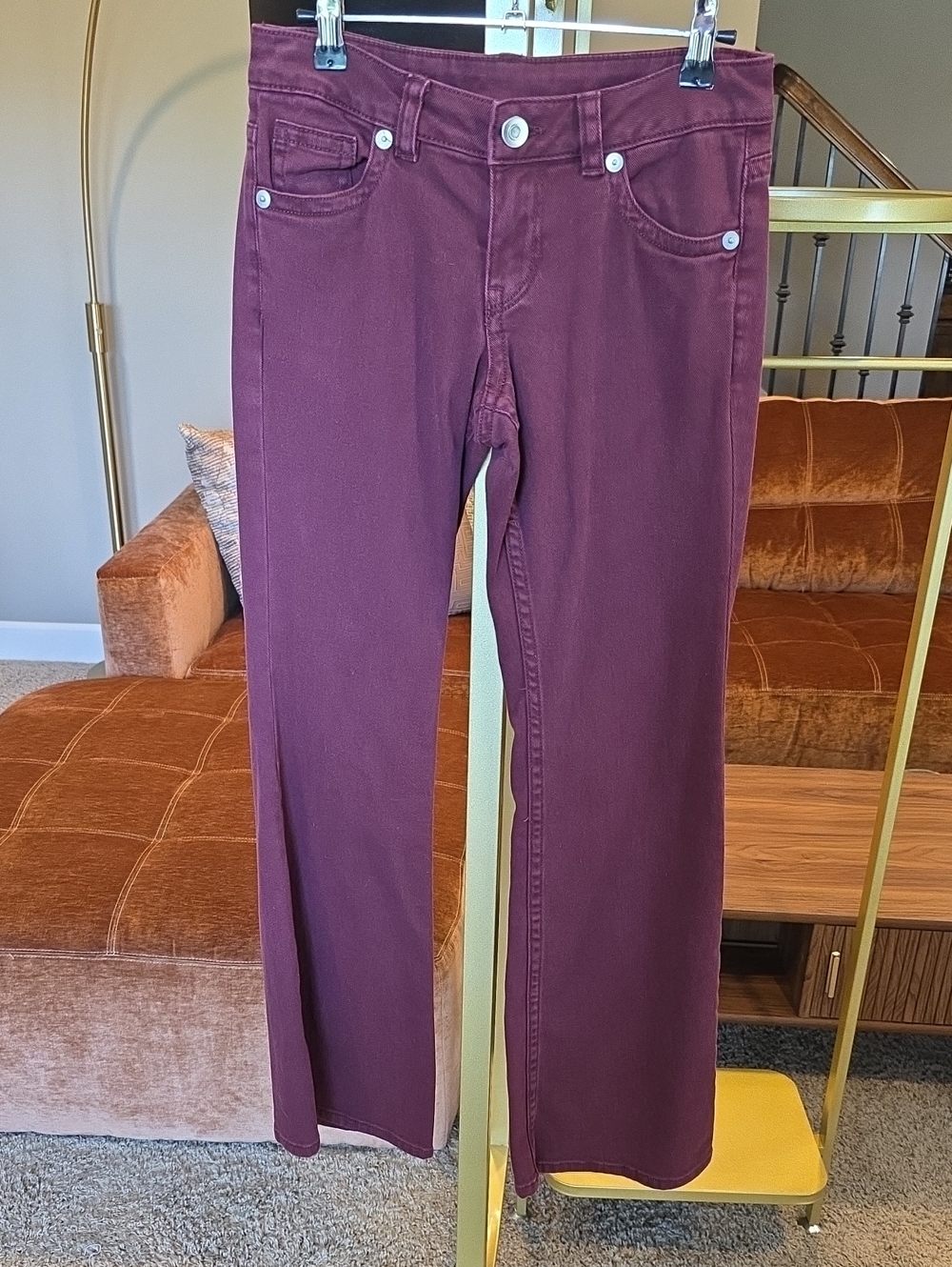 Divided H & M Relaxed Jeans in Deep Plum